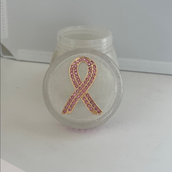 Pink Ribbon Decorated Jar - Picture 2 of 2